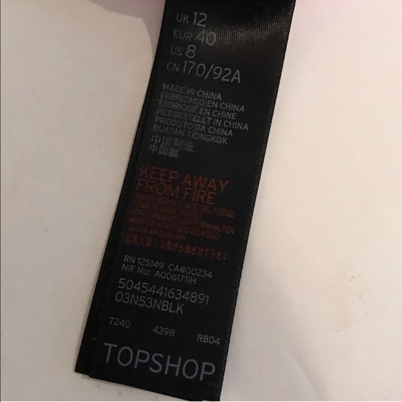 Topshop Tropical Floral One Piece Swimsuit Black - Picture 3 of 7